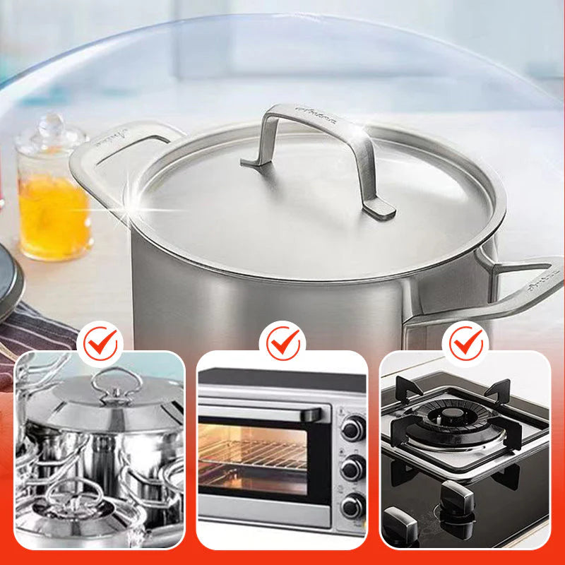 Removedor de Escala Preta Rápido e Poderoso para Panelas