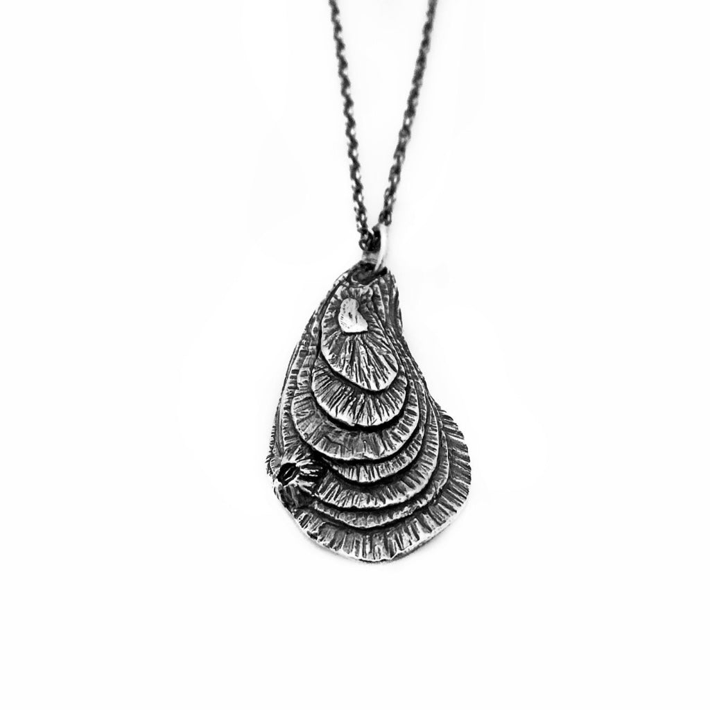 oyster necklace sterling