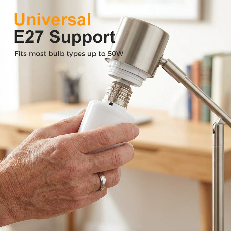 Conjunto de soquetes de lâmpada E27 com controle remoto sem fios 
