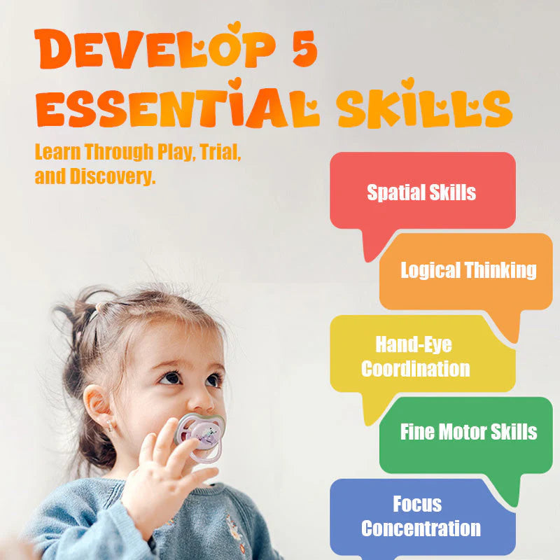 Conjunto de Blocos de Quebra-Cabeça Geométricos Magnéticos Criativos